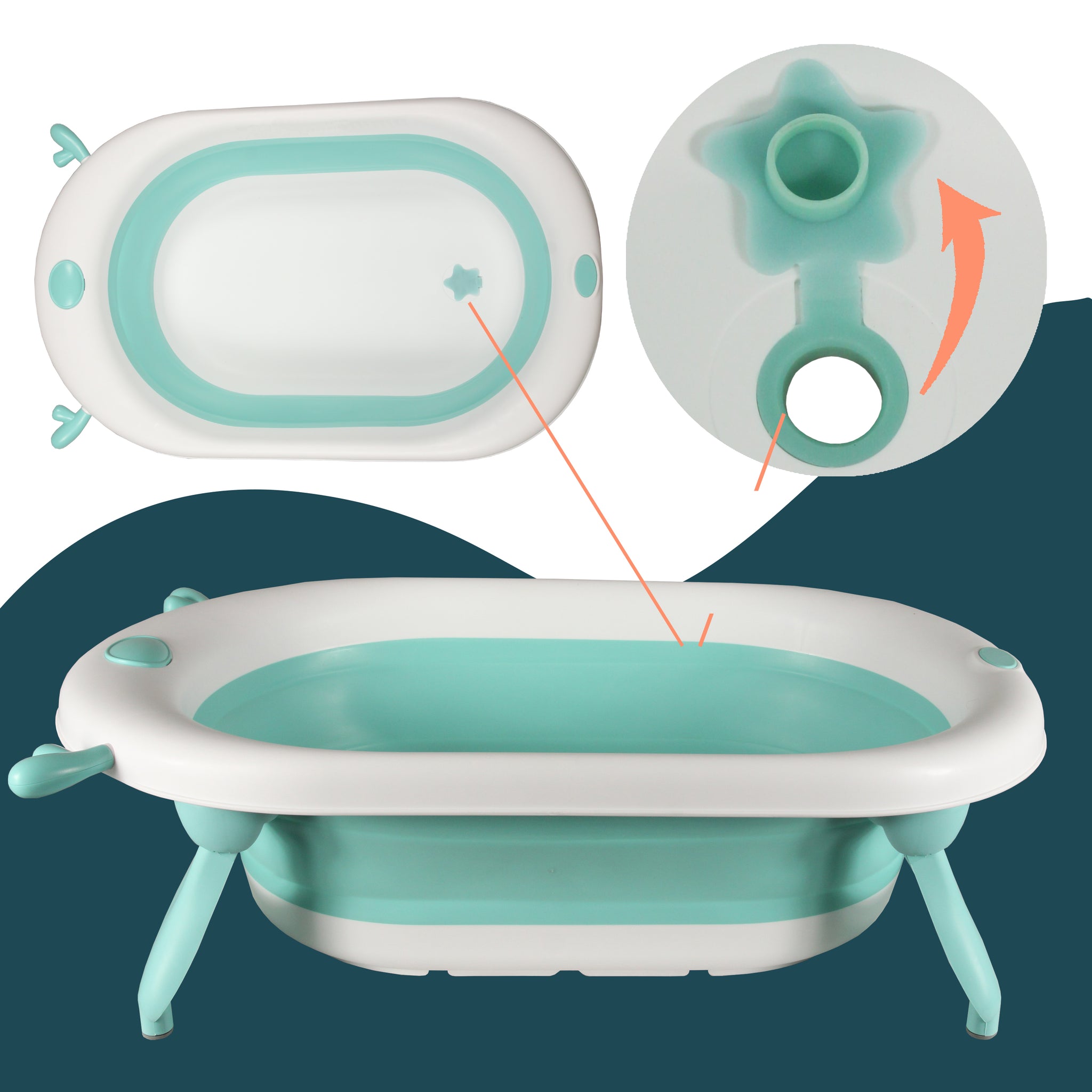 Baignoire Pliable 5 en 1 pour Bébé – Petit Modèle Compact et Multifonction – Tenbabe | Cameroun Baignoire Pliable 5 en 1 pour Bébé – Petit Modèle Compact et Multifonction – Tenbabe | Cameroun