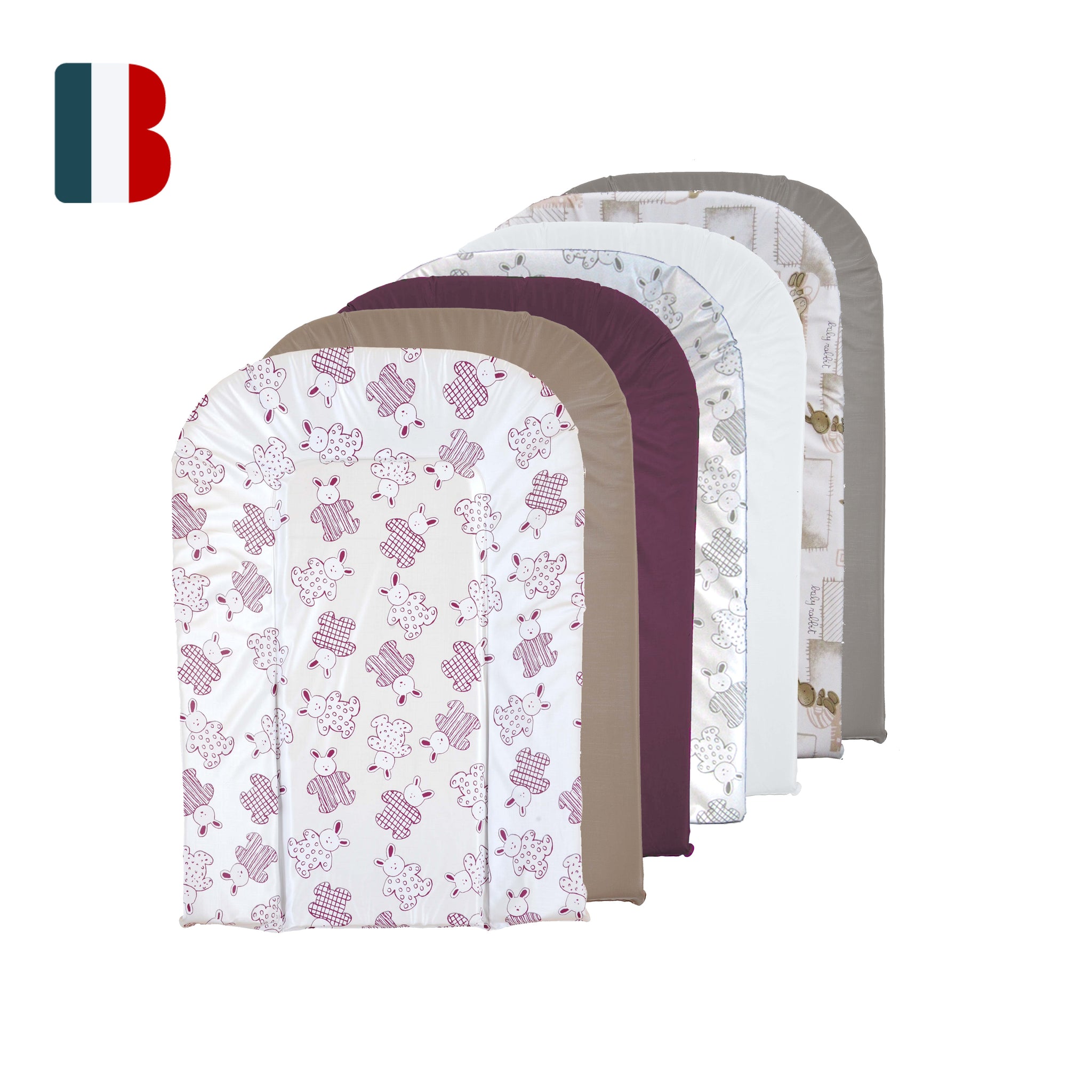 Matelas à Langer Bébé Lionelo Megs - Imperméable, Lavable, Antidérapant - 50x70 Cm - Gris - Pour Tables à Langer, Massages Et Jeux