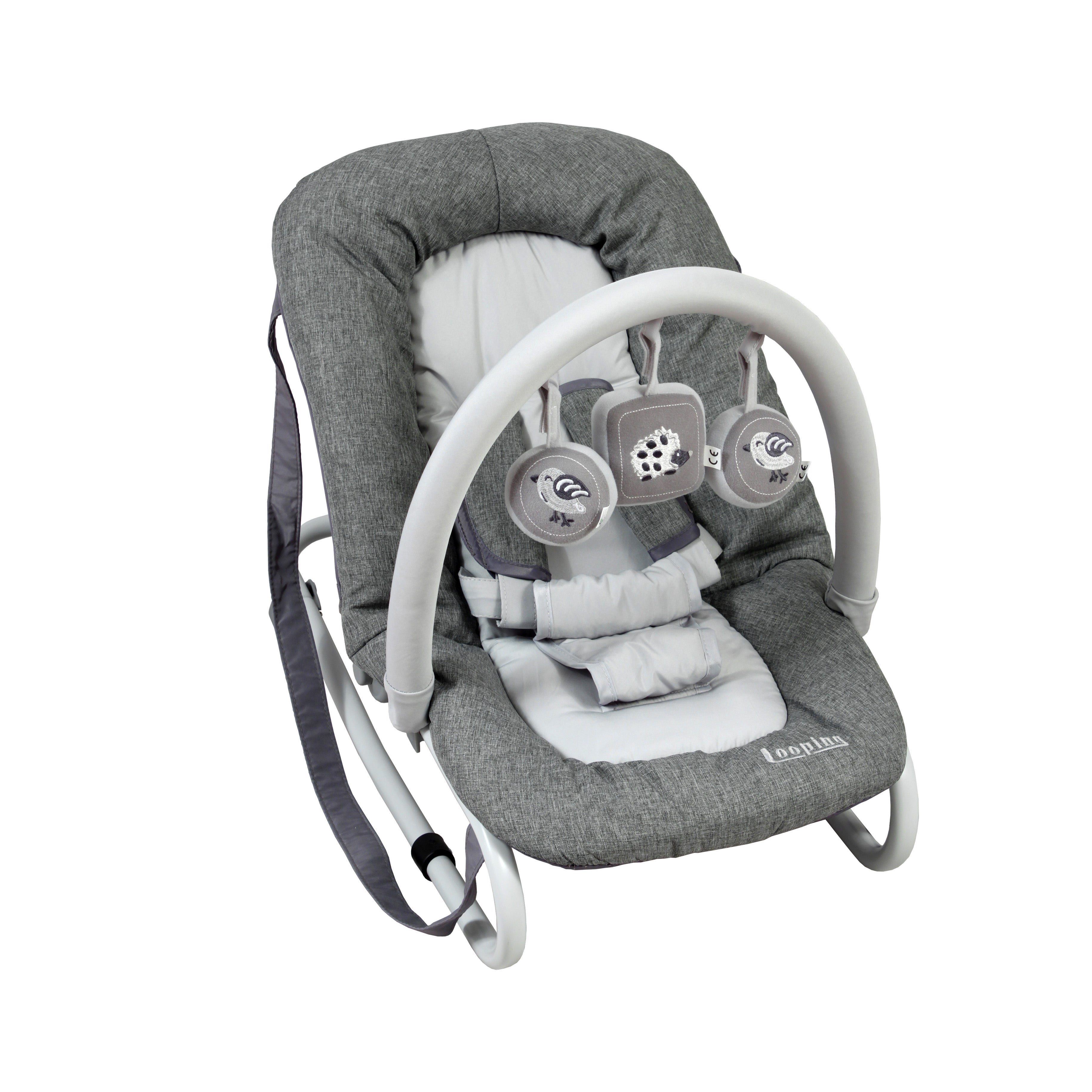 Transat bébé avec assise et arche de jeu inclinable de 0 à 6 mois