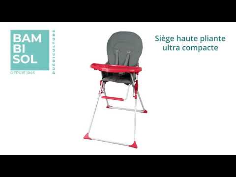 Chaise haute pliante ultra compacte